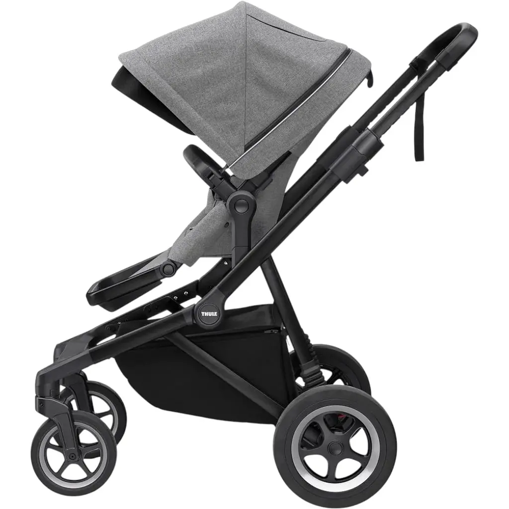 Дитяча коляска Thule Sleek Black/Grey Melange (TH 11000021) - фото 2