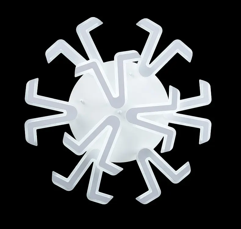 Люстра стельова LED Splendid Ray LK55/9, 360W, білий, сучасний стиль з пультом - фото 2