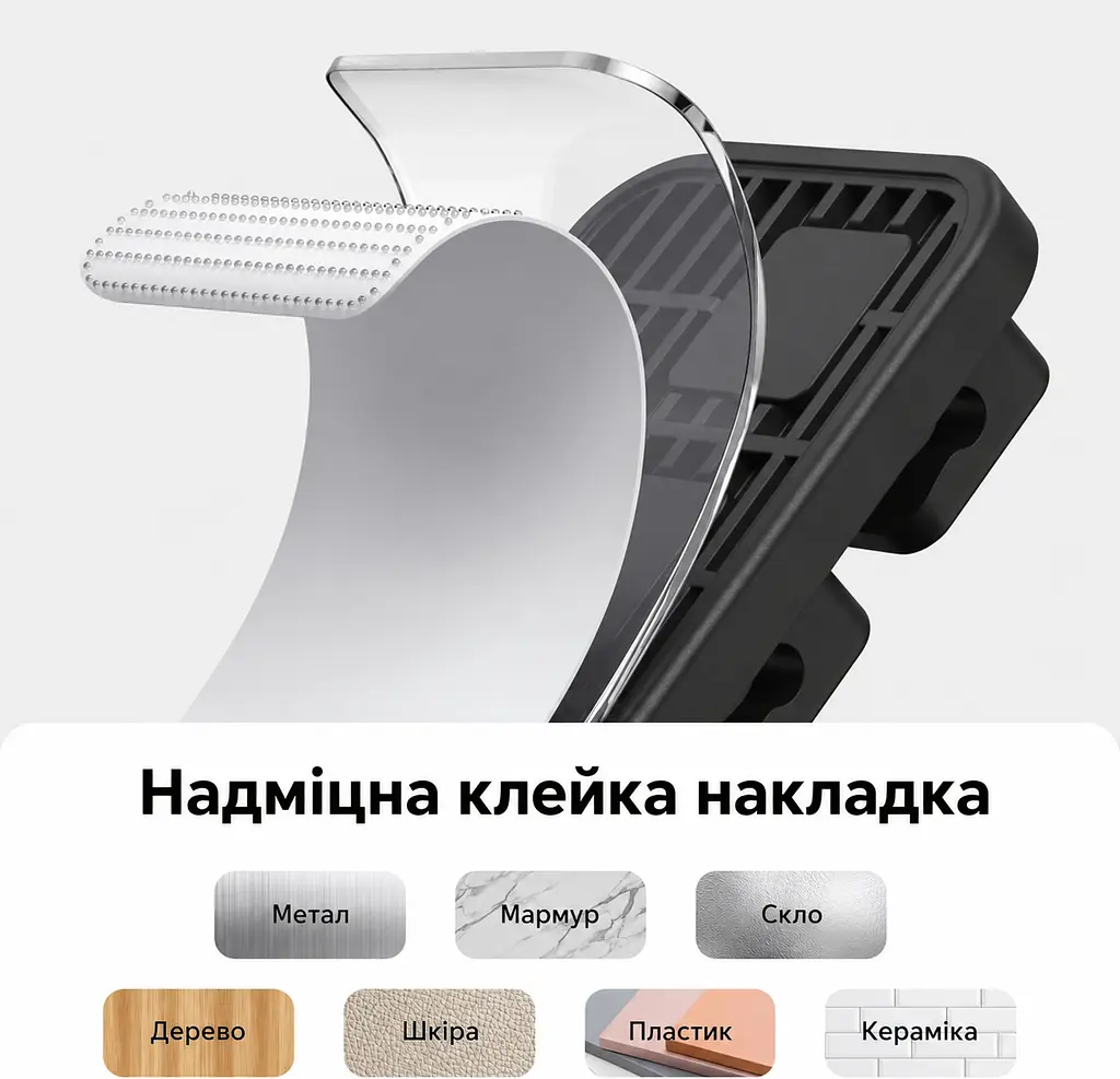 Магнітний настільний органайзер для кабелів UGREEN LP987 1 база та 6 кліпс 3 кліпси під діаметр 3,5 мм та 3 під 4,5 мм тримач дротів зі знімними кліпсами з клейким кріпленням основи для кріплення також під стільницею або на вертикальній поверхні чорний зі світло-сіро-лавандовою вставкою (45097) - фото 9