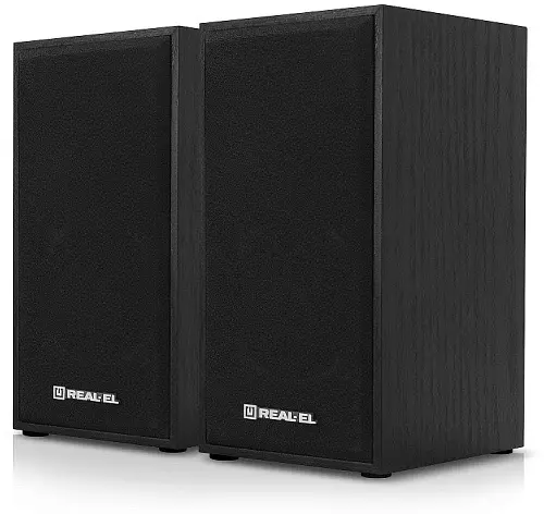 Колонки 2.0 S-202 Black, 2 x 3 Вт, USB, mini-jack 3.5 мм REAL-EL teh0029060 - фото 2