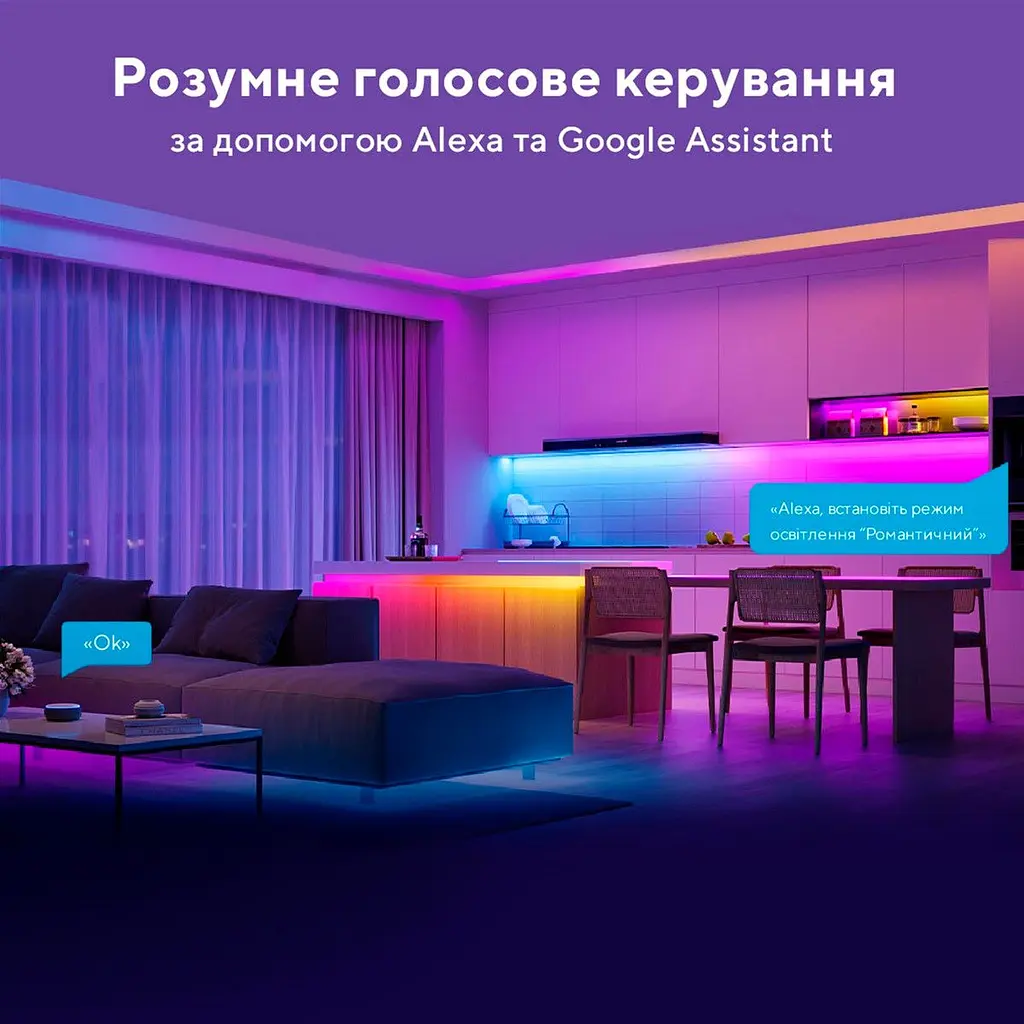 Світлодіодна стрічка Govee H618A Basic Wi-Fi + Bluetooth LED Strip Lights RGBICW 5м [H618A3D1] [136705] - фото 8
