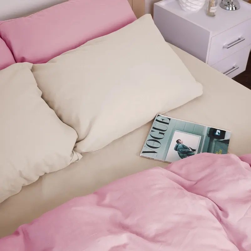 Наволочка MirSon Фланель Фланель Milk-Pink 60х60 см (2200009660016) - фото 6