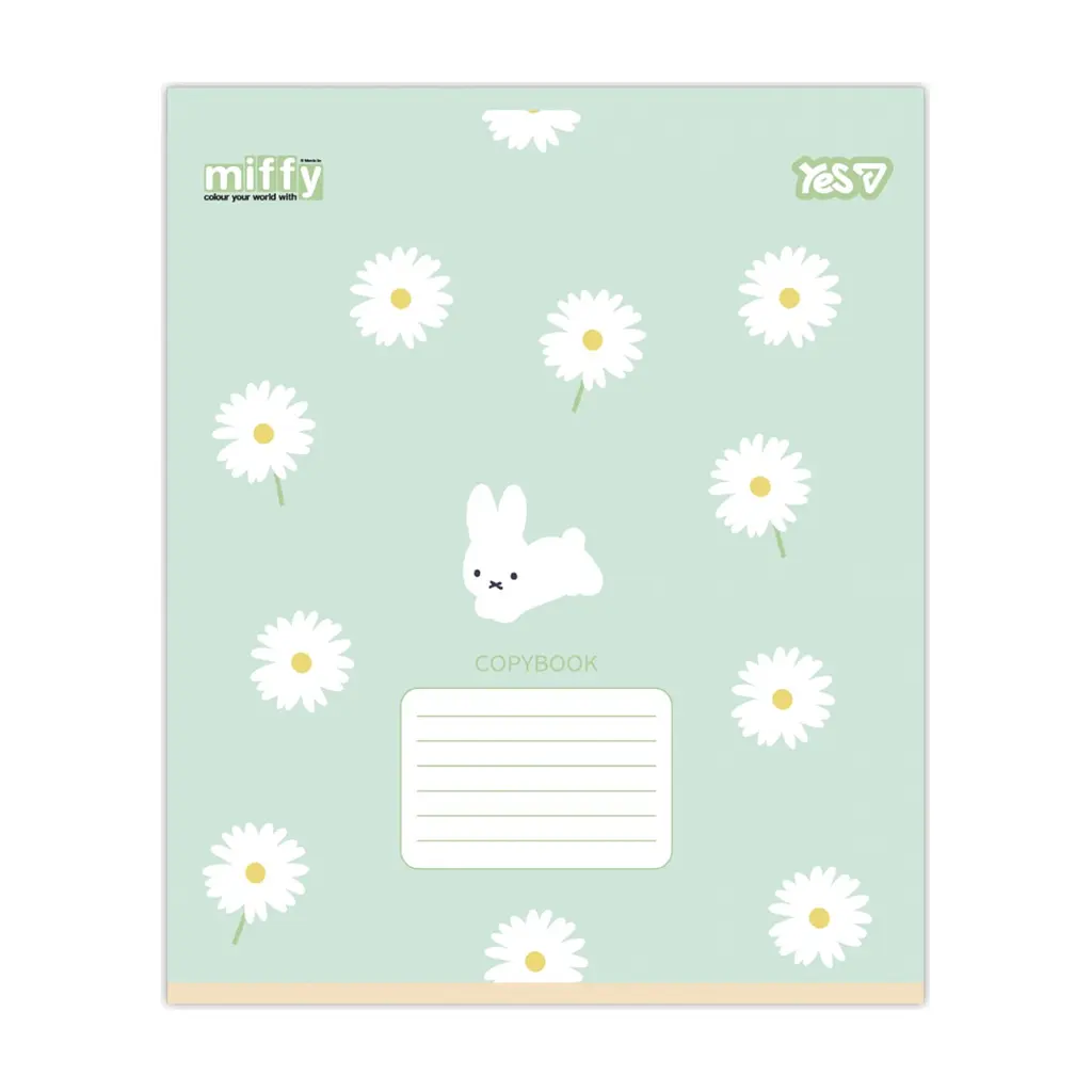 Зошит Yes Miffy Flowers А5 12 аркушів коса лінія (768710), в асортименті - фото 3
