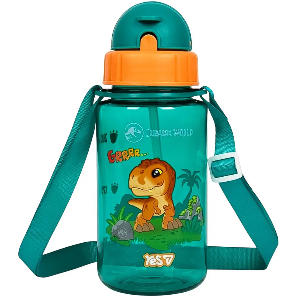 Пляшка для води Yes Jurassic World Kids 360 мл зелена (708909)