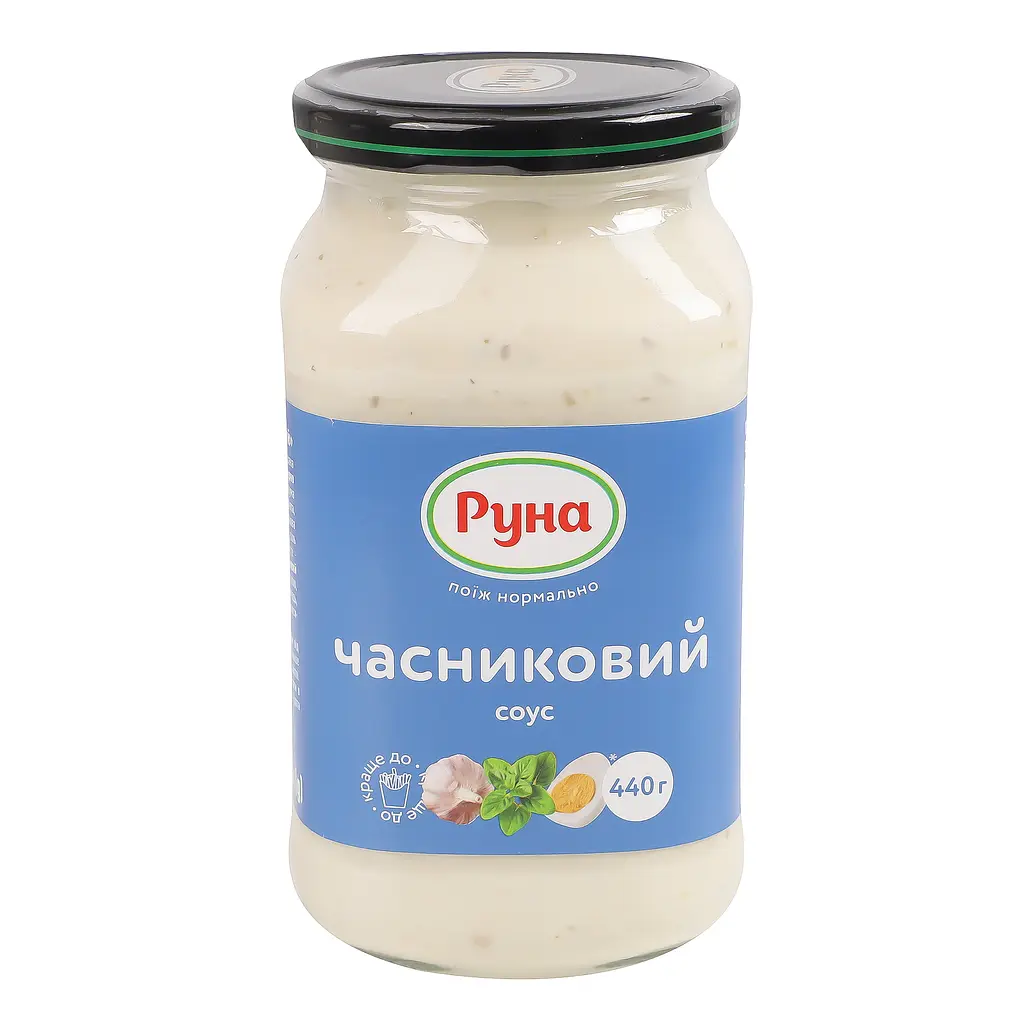 Соус Руна Чесночный майонезный 440 г - фото 2