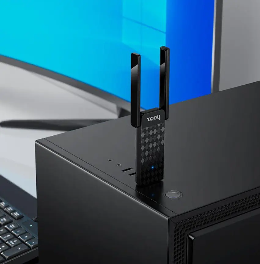 USB Wi-Fi адаптер HOCO HI-34 WIFI 6, 600Mbits, 2.4G/5G - фото 5