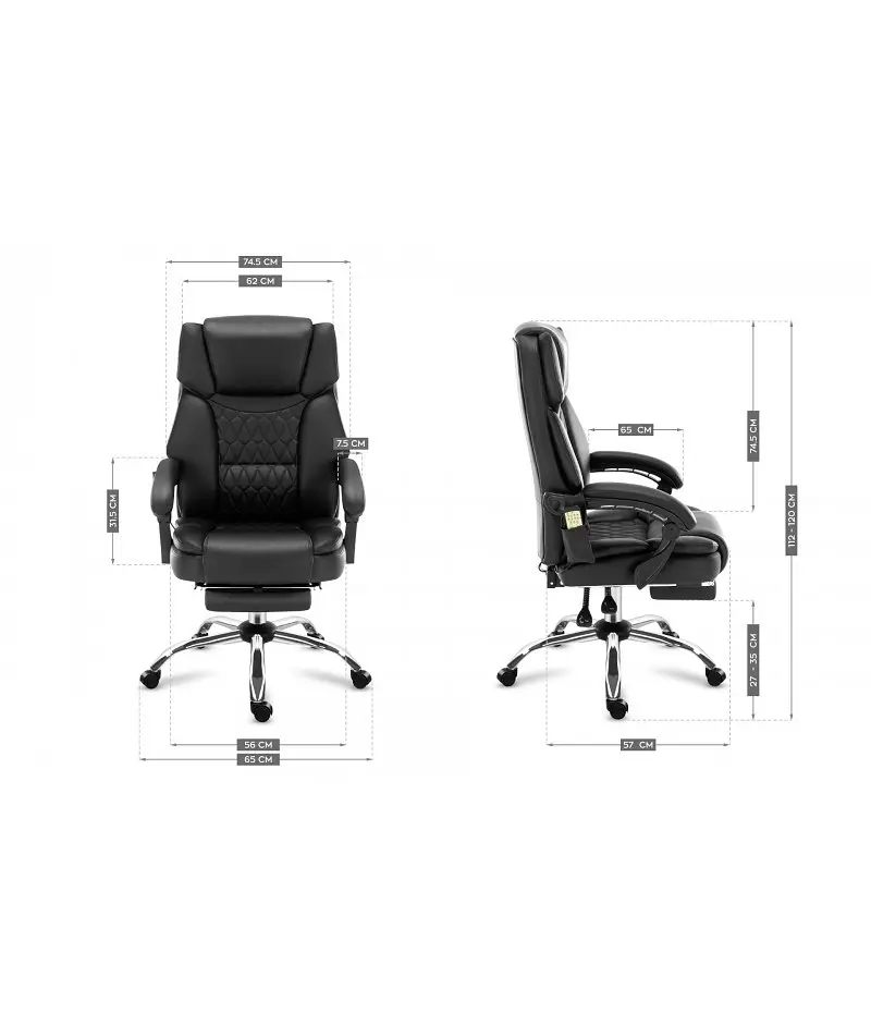 Офисное кресло Markadler Boss 6.0 Black с массажем - фото 10