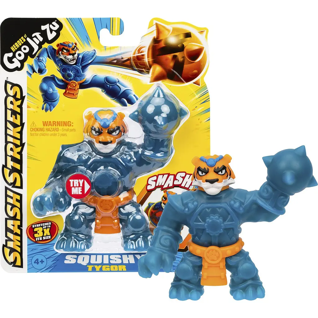 Фігурка що розтягується GooJitZu Heroes of Goo Jit Zu Stretch Strikers Squishy Tygor (123987) - фото 3