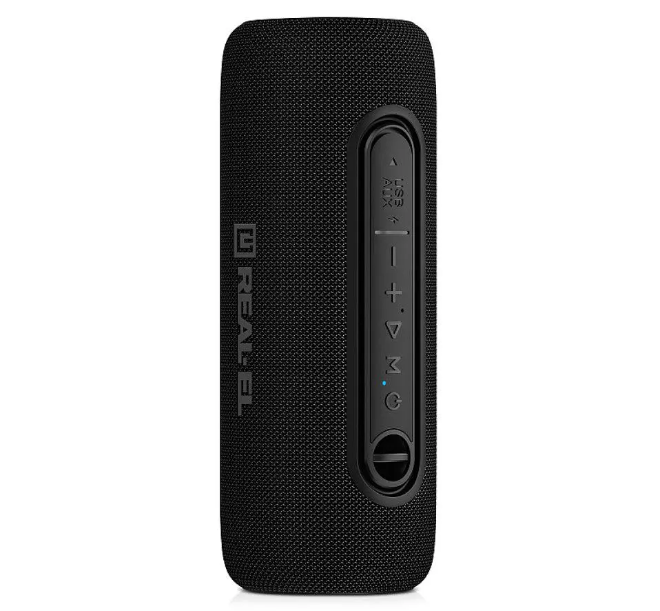 Портативная колонка REAL-EL RX715 10W Bluetooth TWS, RGB, Black - фото 3