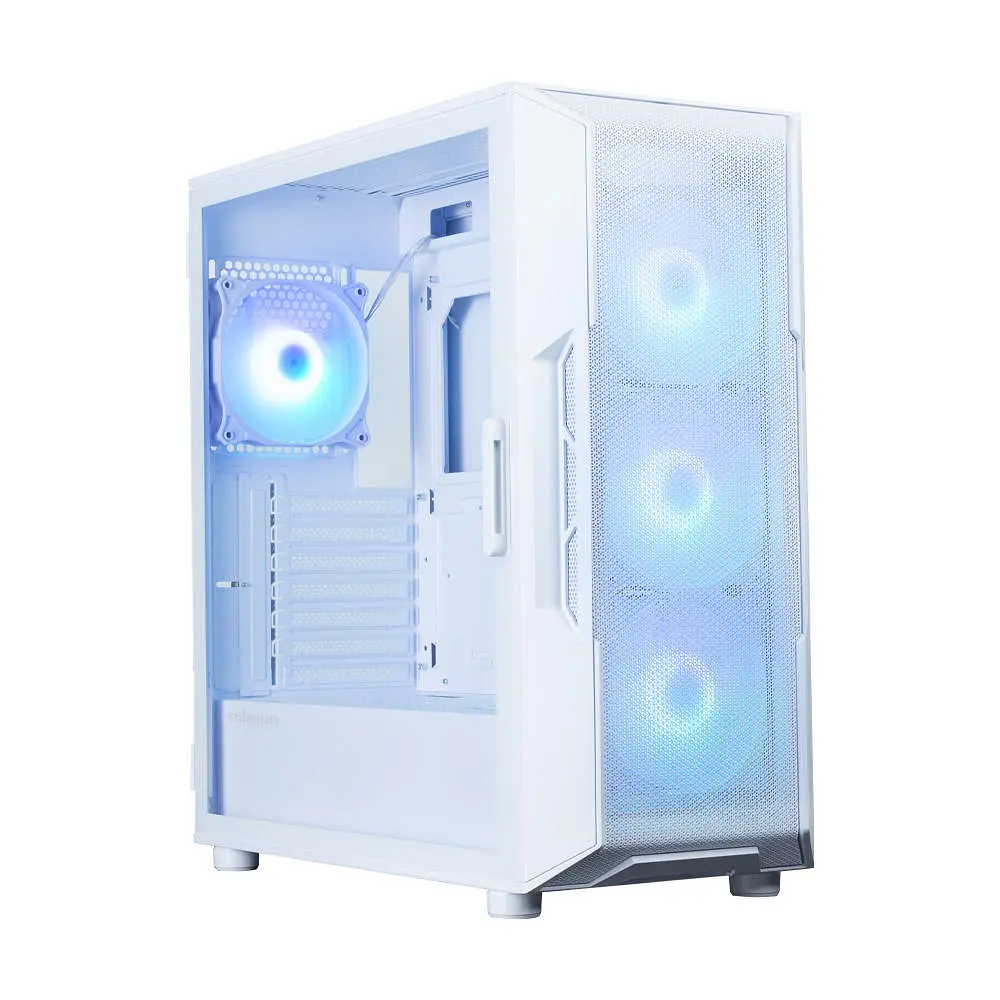 Zalman Корпус I3 Neo ARGB V2 без БР, 2xUSB3.0, 1x Type C, 4x120мм, ARGB, VGA 355мм, LCS ready, TG Side Panel, ATX, білий - фото 6