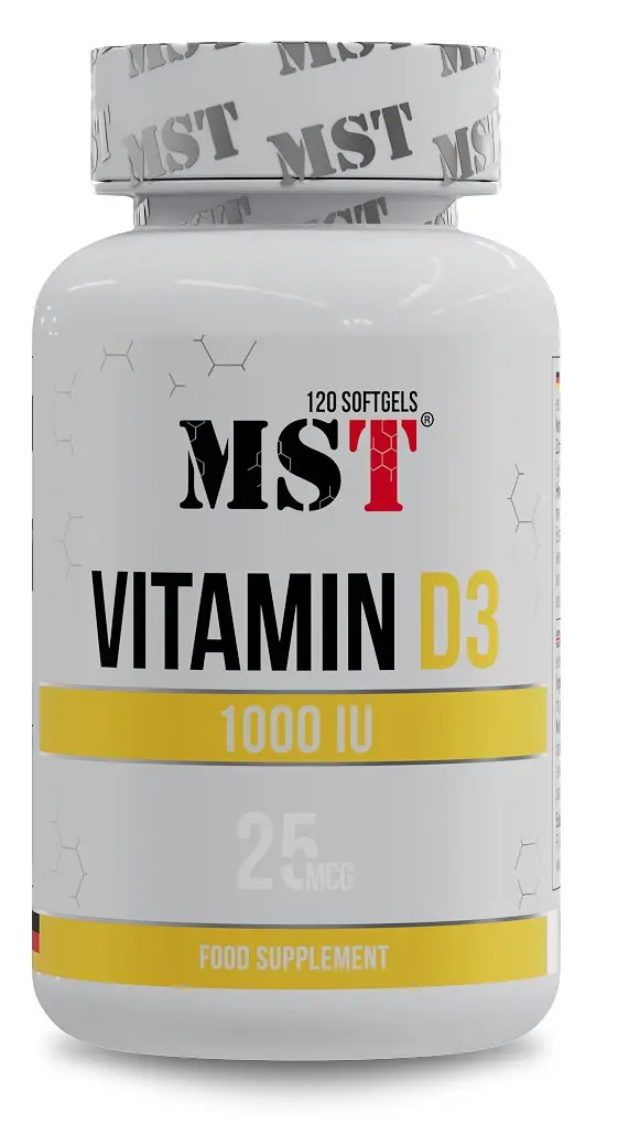 MST® Вітамін Д-3 (Холекальциферол) 1000 МО 25 мкг - 120 софтгель