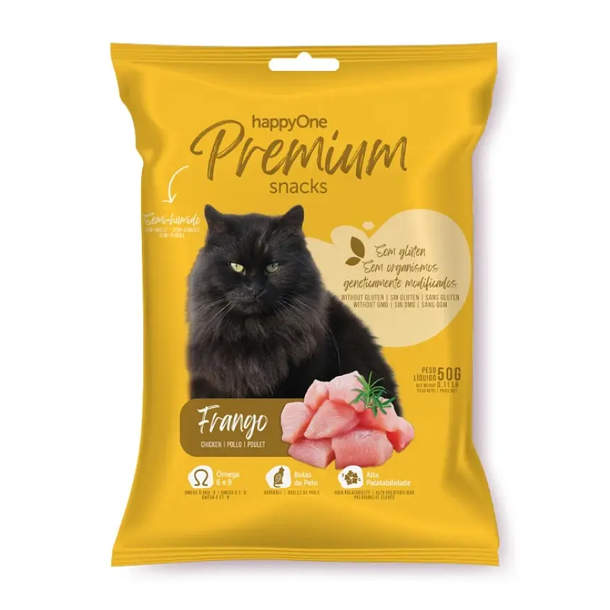 Ласощі для котів happyOne Premium Cat Snack Chicken з куркою 50г