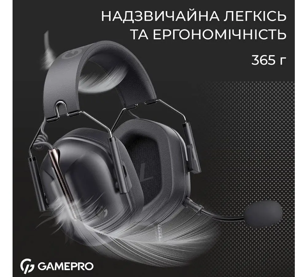 Ігрові навушники GamePro HS-1350-B Genesis Hunter Black - фото 10