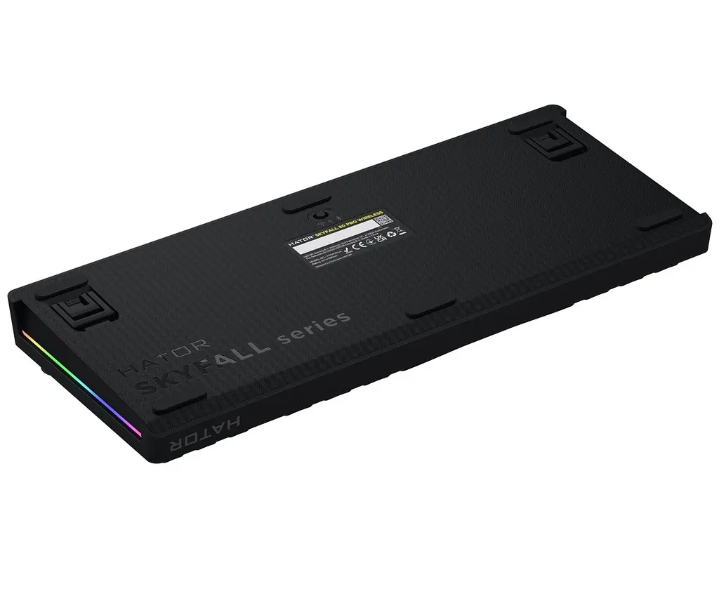 Клавіатура ігрова механічна HATOR HTK-4181 Wireless UA Skyfall 80 PRO Black Aurum Vanila Silent switches - фото 6