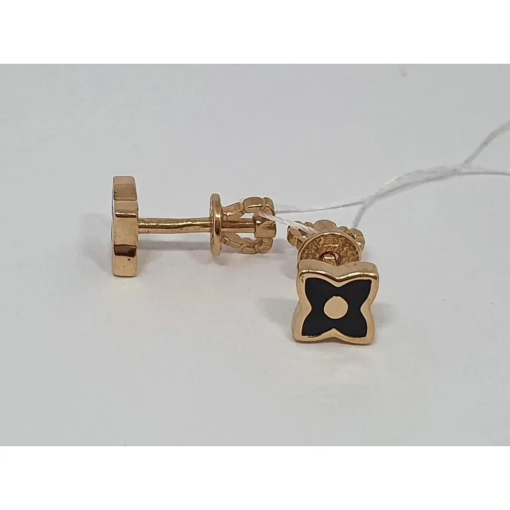 Золотые серьги-пуссеты Империя золота с эмалью. СП1467(2)И - фото 2