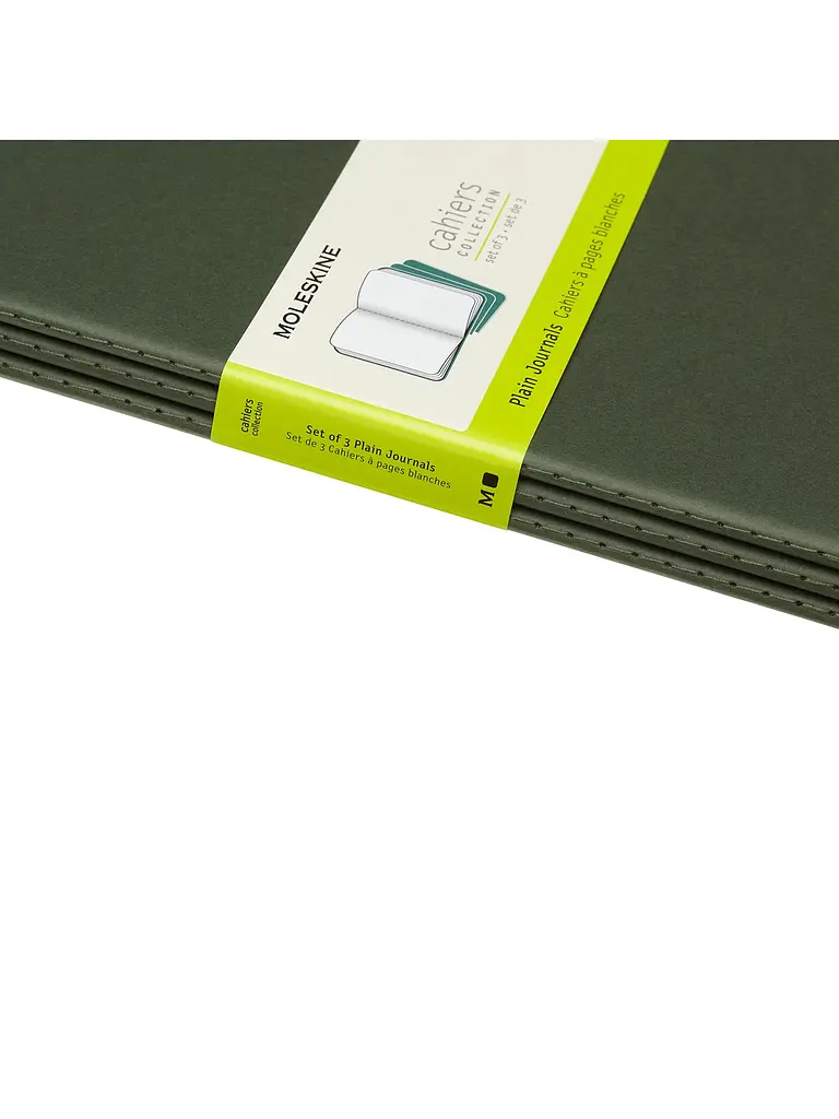 Записник Moleskine Cahier великий, Нелінований Зелений (CH023K15) - фото 5