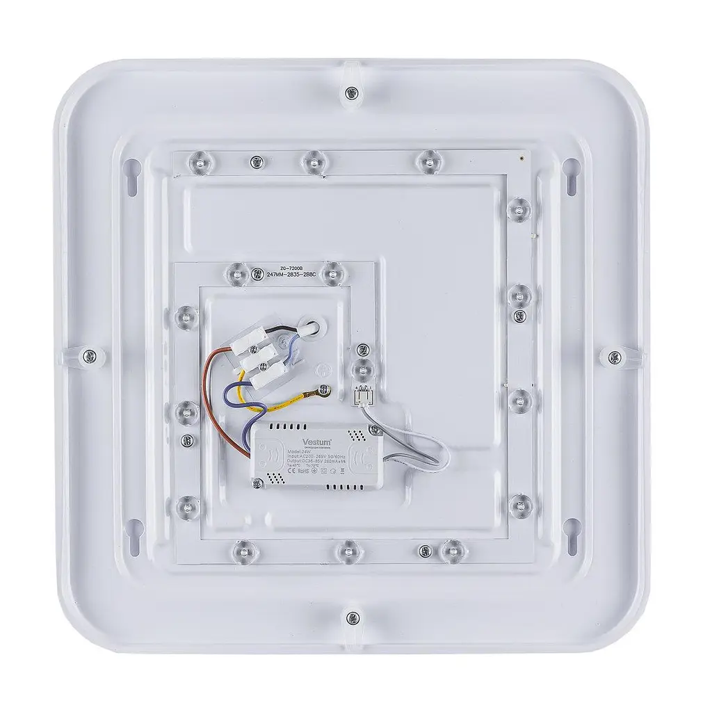 Стельовий світильник Quatro матовий 20W 350 x 350 x 60 мм 4000К - фото 7