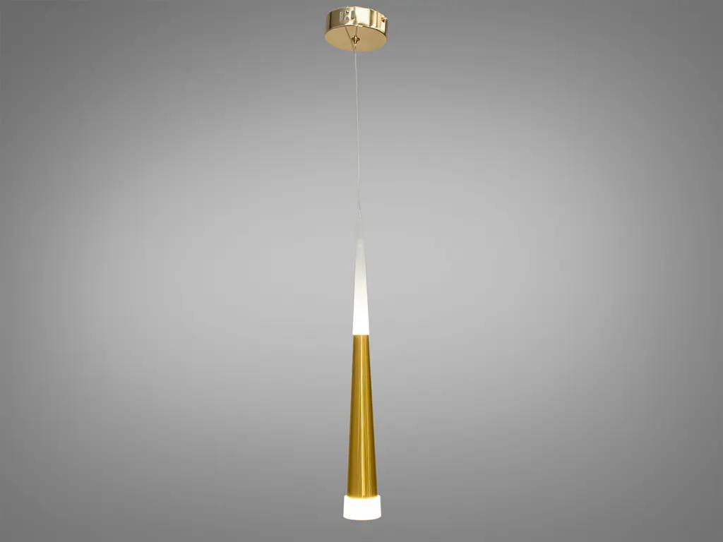 Светодиодная люстра Diasha 3002/1G, 5W, золотой металл, регулируемая высота, для коридора, спальни, гостиной, кухни - фото 3