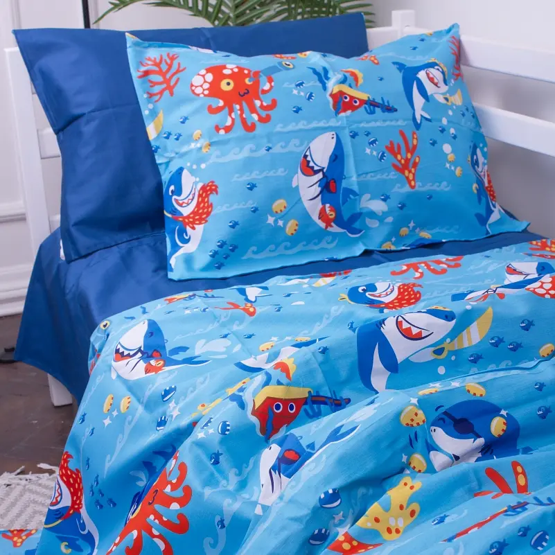 Комплект постельного белья MirSon Kids Time 22-1314 Cerulean детский - фото 2