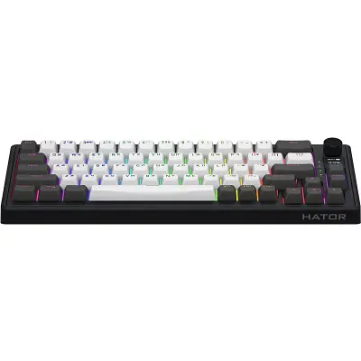 Клавіатура Hator Skyfall 65 Pro Aurum Vanila Silent RGB Wireless/Bluetooth/USB UA Grey/Black (HTK4160UA) - фото 10