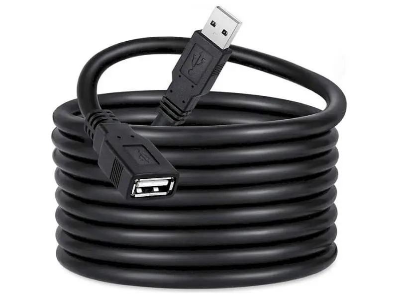 Кабель ColorWay USB2.0 AM/AF 1.8м Black (CW-CBUF076-BK) - фото 3