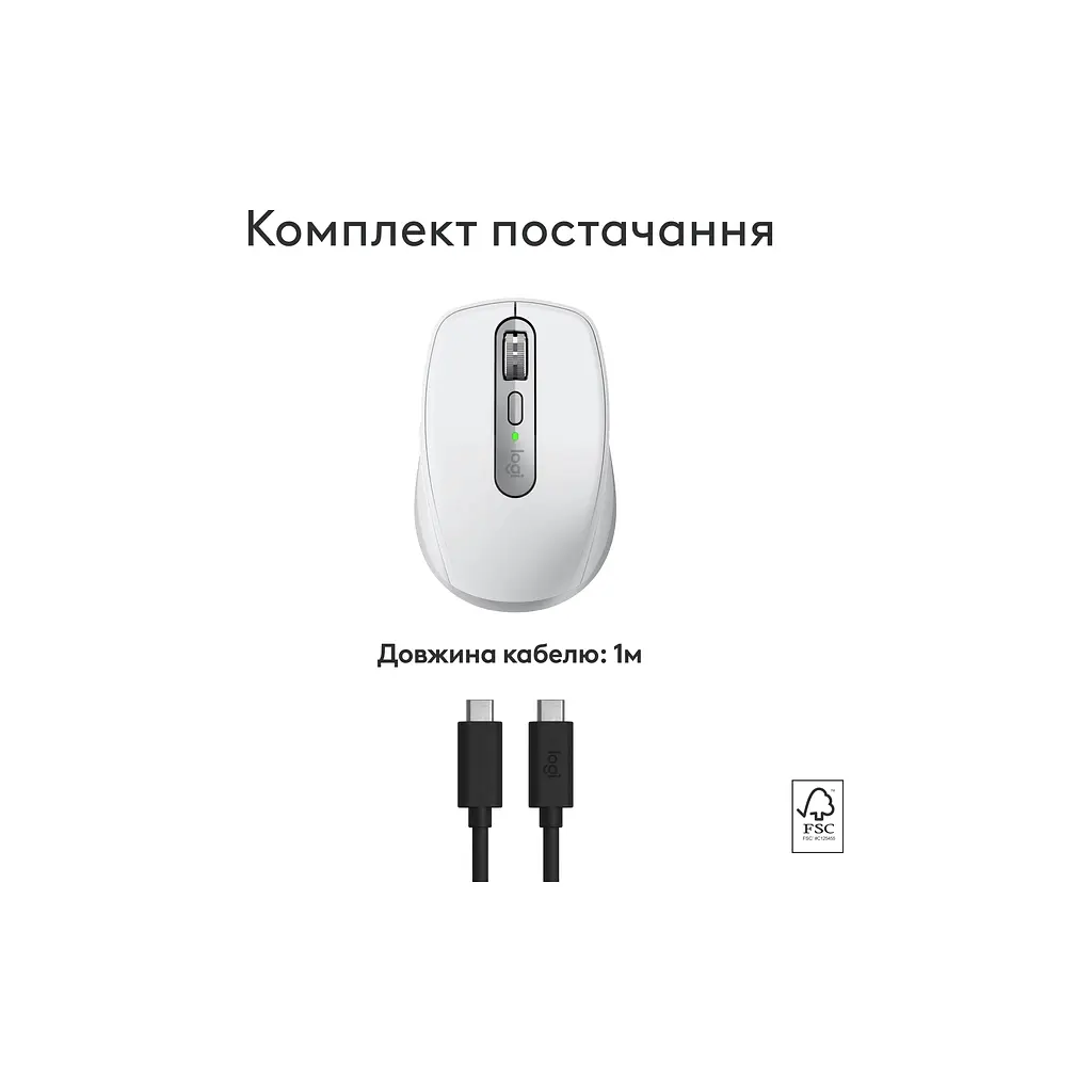 Мышка Logitech MX Anywhere 3S для MAC Wireless Pale Grey (910-006946) - фото 4