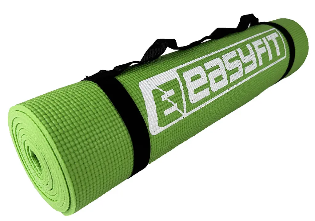 Килимок для йоги та фітнесу EasyFit ПВХ (PVC) Салатовий (EF-1918-Gr) - фото 3