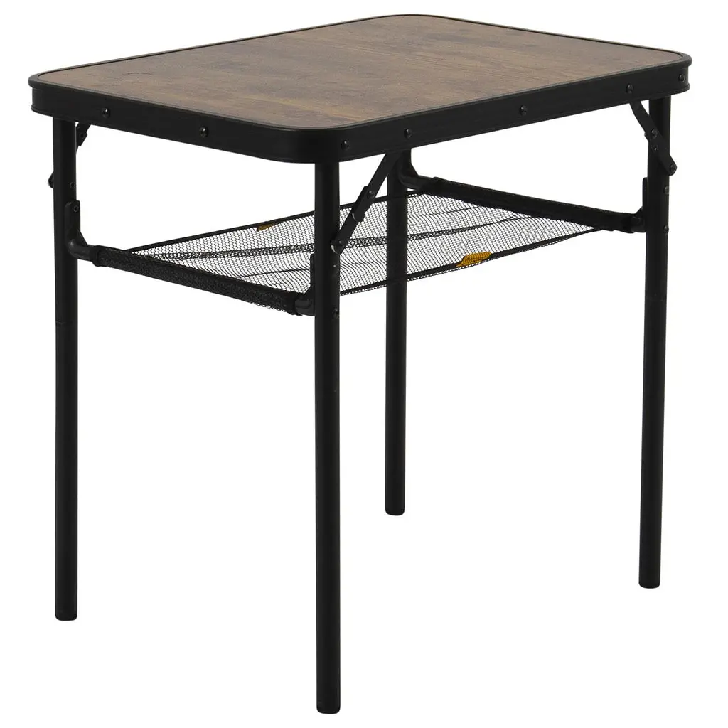 Складной стол Bo-Camp Garland 60x45 cm Black/Wood look (1404195) - фото 5