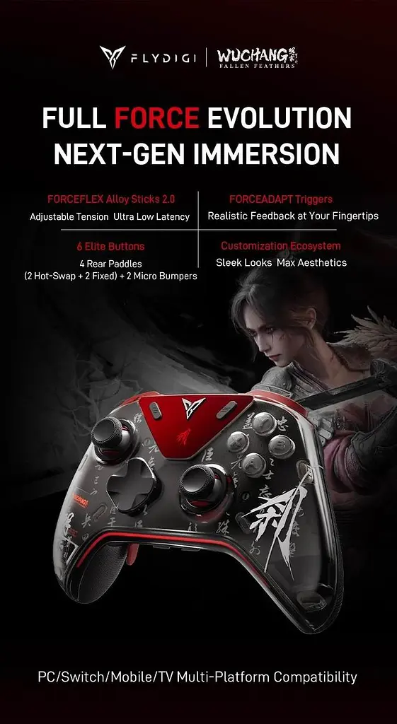 Геймпад Flydigi APEX5 Wuchang PC/NS/Android/TV Лімітована серія - фото 5