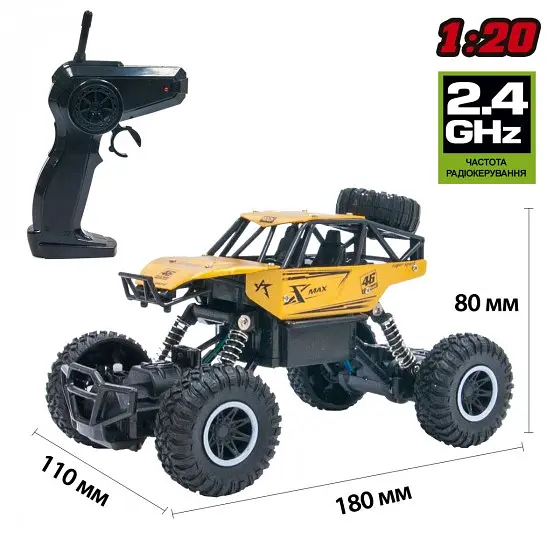 Машинка на радіокеруванні Sulong Toys Off-Road Crawler Rock Sport золотий (SL-110AG) - фото 6