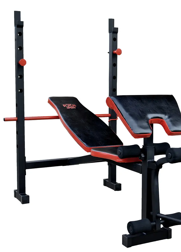 Лавка для жиму RN-Sport ReadMeBlack 4 грифи 100 кг дисків - фото 3