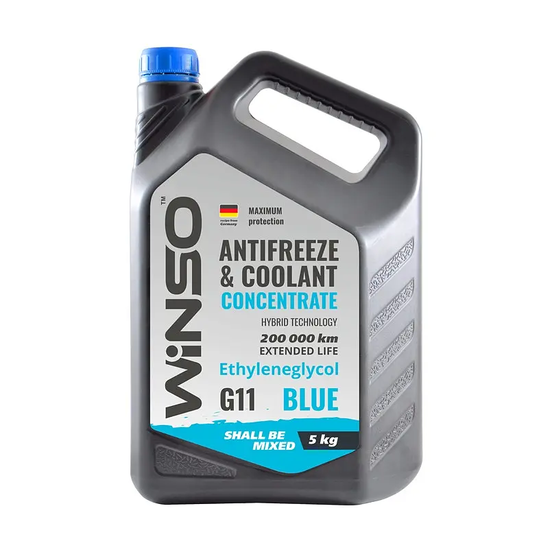 Антифриз Winso Antifreeze & Coolant Blue синий концентрат G11, 5 кг (881030) - фото 2