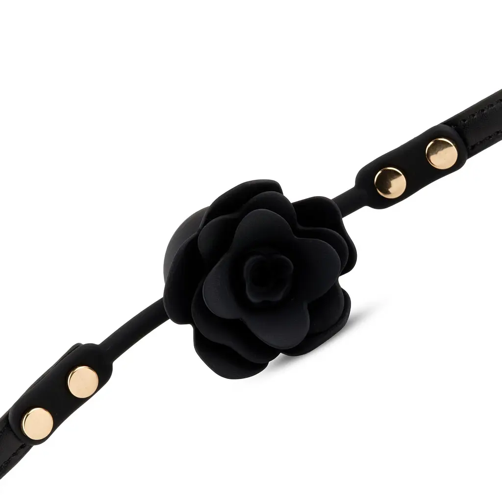 Кляп Black Rose Ball Gag чорний - фото 5