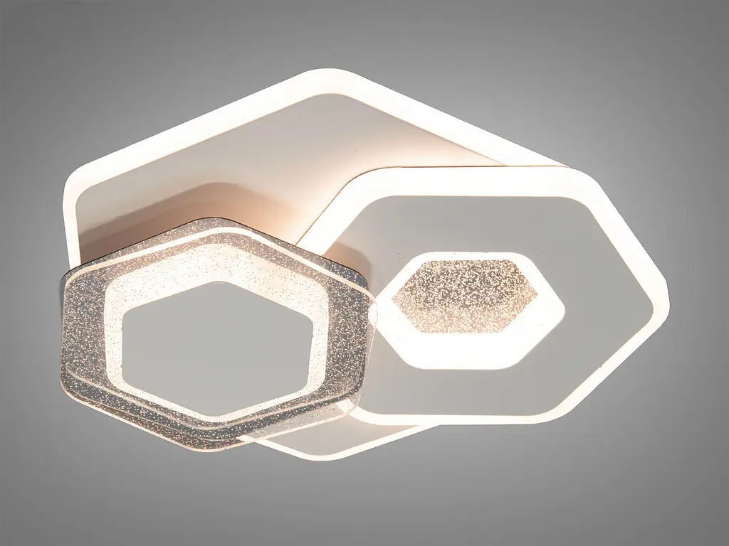 Світильник стельовий LED Diasha 4339, 38W, 2090 лм, 3000K, білий, універсальний стиль, IP20, діаметр 20 см - фото 2