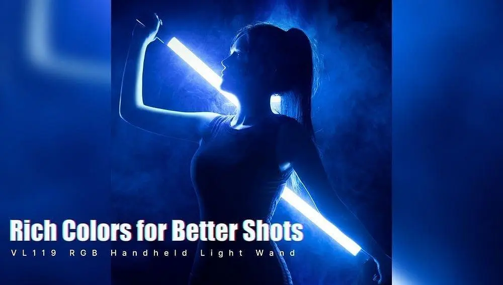 Відеосвітло Ulanzi VL119 RGB Tube Light Handheld LED Video Light Wand (VL119 RGB 2907) Чорний - фото 2