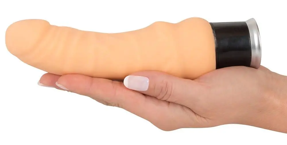 Реалістичний вібратор Nature Skin Real Vibe 18 см тілесний - фото 5