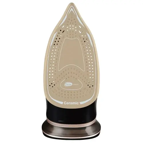 Утюг Magio MG-530, Black/Grey, 3000W, подошва керамика, резервуар для воды 380мл, паровой удар 120г/мин, функция самоочистки от накипи, антикапля - фото 3