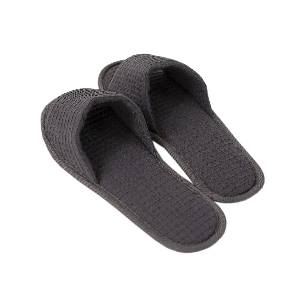 Тапочки с открытым носком Lotus Home - Waffle antrasit антрацит - фото 4