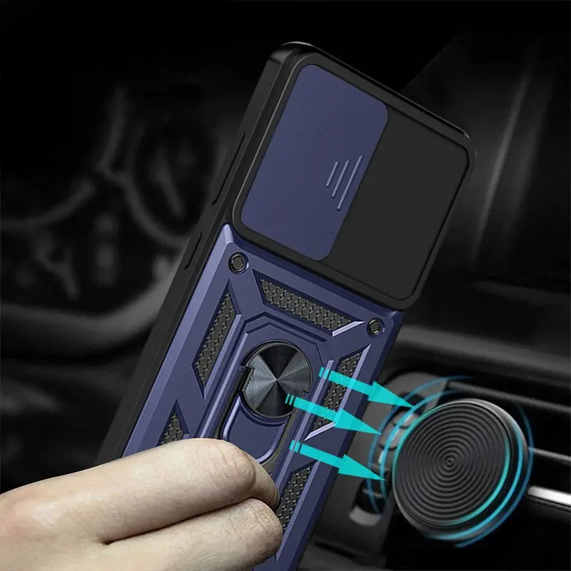Ударостійкий чохол Camshield Serge Ring для Samsung Galaxy M23 5G / M13 4G Синій - фото 5
