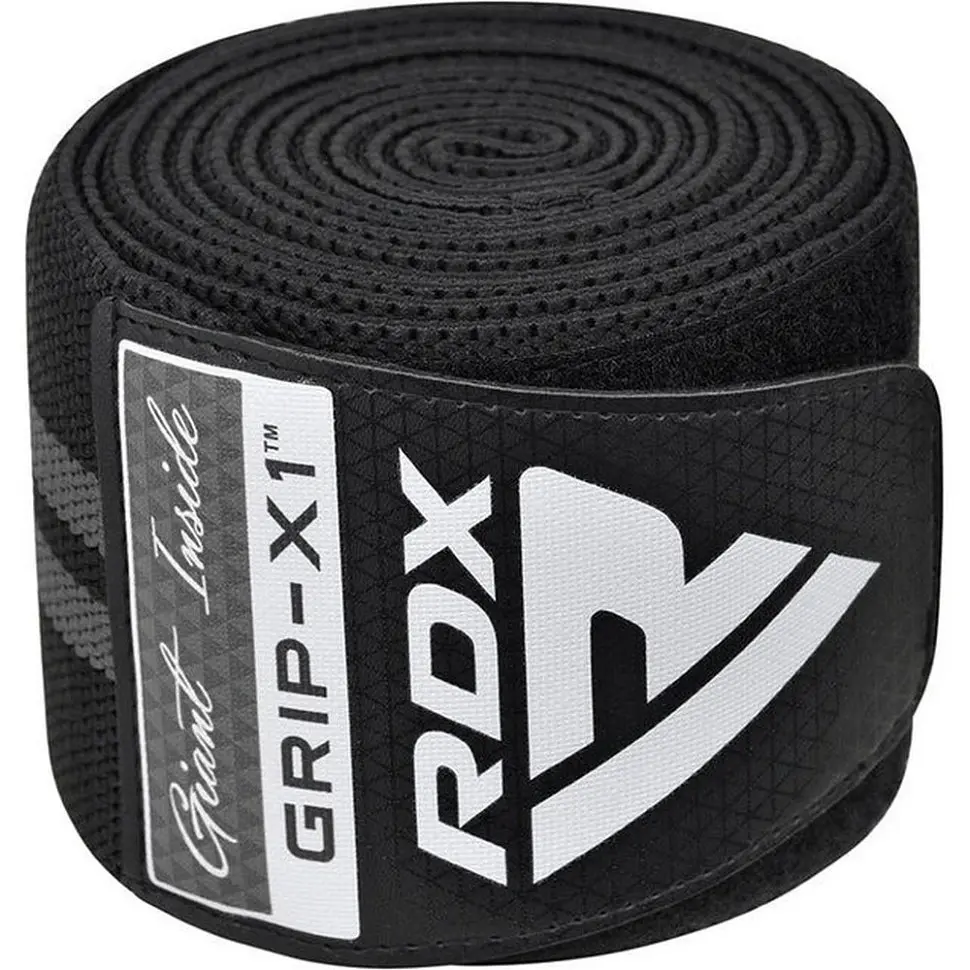 Бинты на колени KR11 GYM Knee Wrap RDX Inc Limited WAH-KR11BG, Black/Grey - фото 4