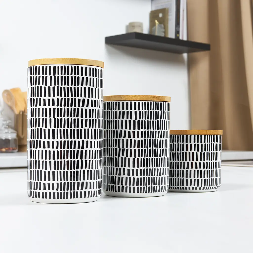 Місткість для зберігання МВМ My Home 1100 мл сіра (KP-16 L GRAY/WOOD) - фото 3
