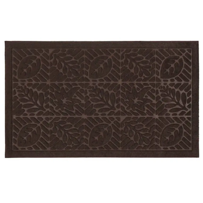 Килимок придверний Eco Fabric Листя без кромки коричневий 45 х 75 см (4575-006) - фото 3