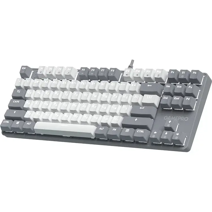 Клавіатура USB GamePro Genesis Metallic MK110G Outemu Red Switch UA LED Gray (MK110G) UA - фото 2