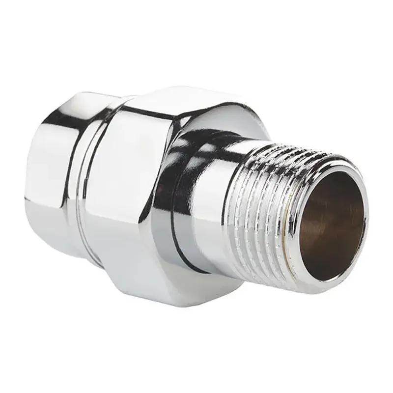 Згін американка (хром) Koer 1 "прямий KR.341.chr KR2704