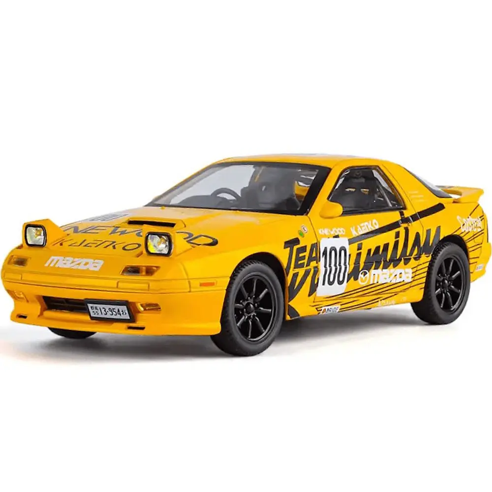 Машинка Mazda RX-7 1:24 металева колекційна модель авто інерційна, світяться фари, звукові ефекти - фото 2
