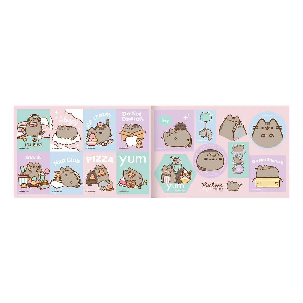 Розмальовка A4 Pusheen 12стор. з наліпками та завданнями 743223/Yes/ - фото 4