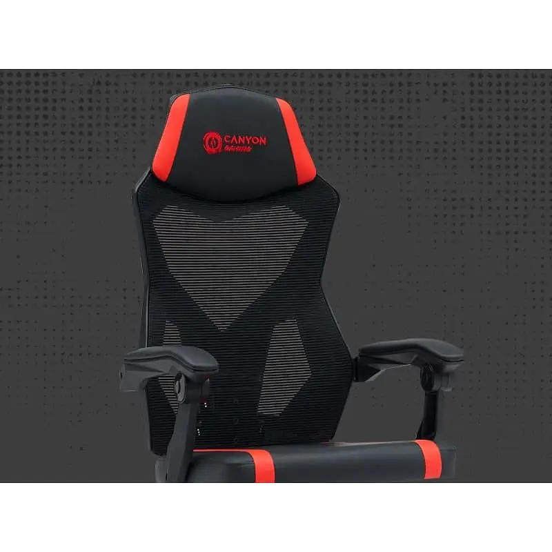 Ігрове крісло Canyon Flow MCH01 Mesh Black Red (CNE-MCH01R) - фото 6