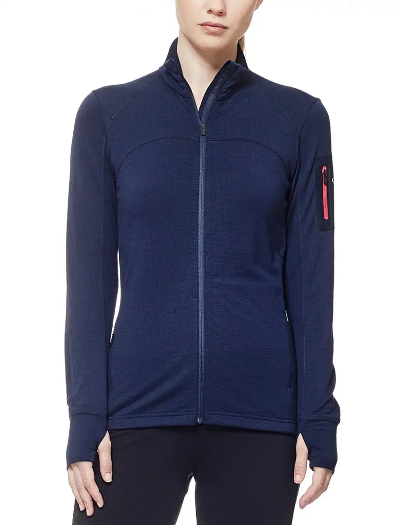 Кофта Icebreaker Terra LS Zip Admiral/Pop Pink XS (1052-103 092 403 XS) - фото 2