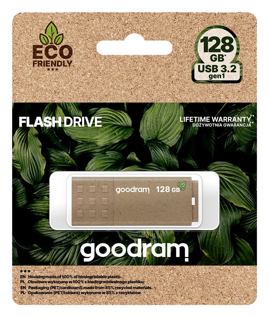Flash Drive UME3 128GB USB 3.0 Eco Friendly (UME3-1280EFR11) Goodram teh0021401 - фото 6