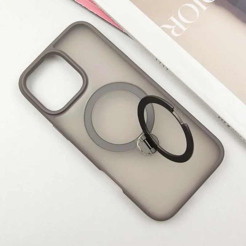 Чехол Ummi Colorful with MagSafe HQ Ring для Apple iPhone 16 Pro (6.3) Grey - фото 3